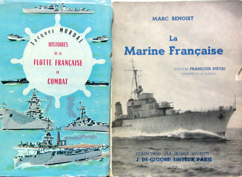 Couverture de 1959 HISTOIRE DE LA FLOTTE FRANCAISE AU COMBAT - 1939 LA MARINE FRANCAISE DE M.BENOIST
