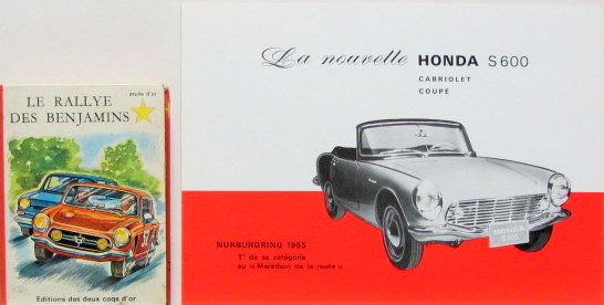 Couverture de HONDA S600 S800 PETIT LIVRE AVEC UNE S800 ET CATALOGUE DE S600  AU CHOIX