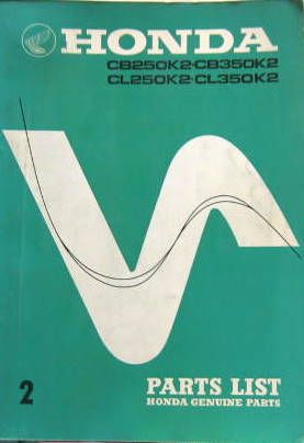 Couverture de 1970 HONDA CB CL 250 K2 - CB CL 350 K2
CATALOGUE DE PIECES