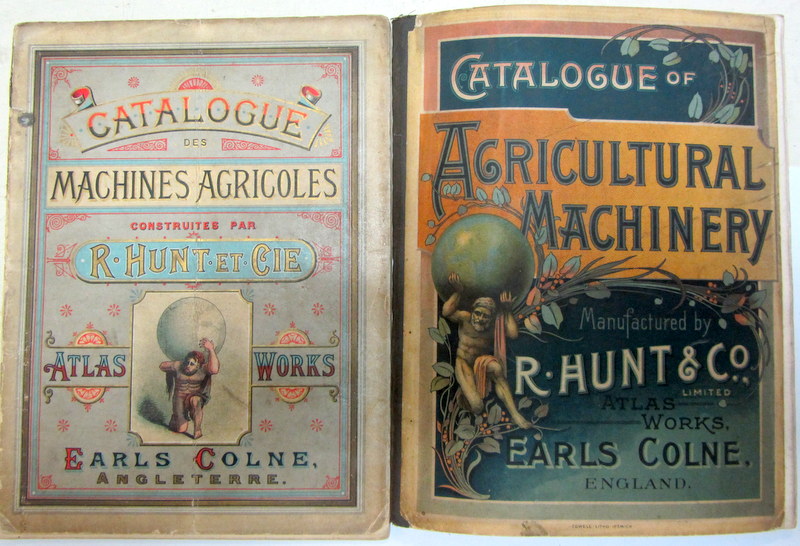 Couverture de HUNT ET CIE EARLS COLNE ANGLETERRE CATALOGUE