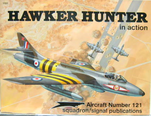 Couverture de HAWKER HUNTER IN ACTION SQUADRON SIGNAL EN ANGLAIS