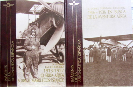 Couverture de IMAGENES DE LA AERONAUTICA ESPANOLA TEXTE ET BANDE DESSINEE 2 VOLUMES AU CHOIX EN ESPAGNOL