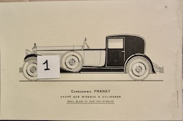 Couverture de FRANAY MINERVA 8 CYLINDRES COUPE FICHE AUTO CARROSSERIE