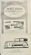 Couverture de CARROSSERIE BINDER M.COTTENET - REINASTELLA 32 CV CABRIOLET CONDUITE INTERIEURE PLANCHE RIEGEL