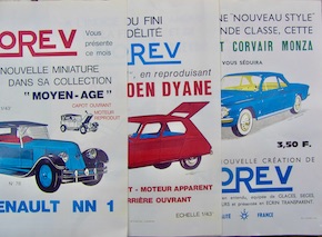 Couverture de NOREV DIVERSES AFFICHES D'INTERIEUR 1/43 AINSI QUE LA COLLECTION MOYEN AGE