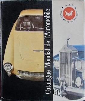 Couverture de CATALOGUE MONDIAL DE L'AUTOMOBILE