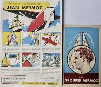 Couverture de MERMOZ BUVARD COMITE CONTRE L'ALCOOLISME - CARTE POSTALE LES GROUPES MERMOZ DESSIN DE R.FREY VIERGE ETAT NEUF