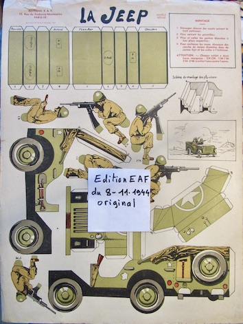 Couverture de LA JEEP DECOUPAGE D'EPOQUE EAF
