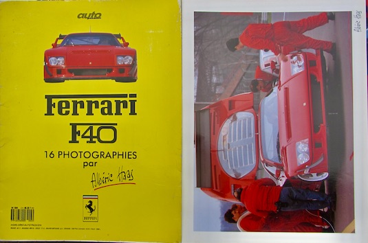 Couverture de FERRARI F40 EN 16 PHOTOGRAPHIES DE ALBERIC HASS PORTFOLIO AUTO PASSION