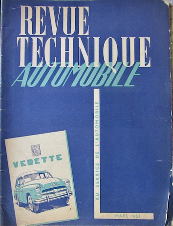 Couverture de FORD VEDETTE ET MONTE CARLO + VENDOME REVUE TECHNIQUE