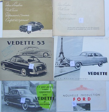 Couverture de FORD VEDETTE CATALOGUE