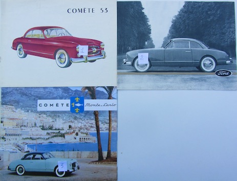 Couverture de FORD VEDETTE COMETE CATALOGUE