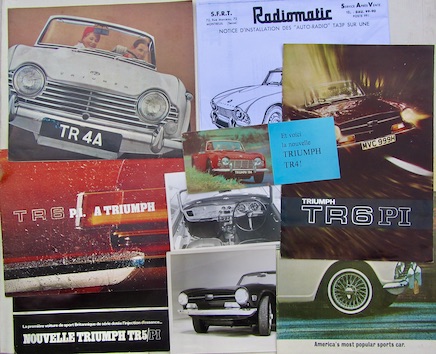 Couverture de TRIUMPH TR4 5 6 TR4 NOTICE D'INSTALATION DE L'AUTORADIO RADIOMATIC TA3P