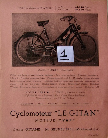 Couverture de LE GITAN CYCLOMOTEUR A MOTEUR VAP 4