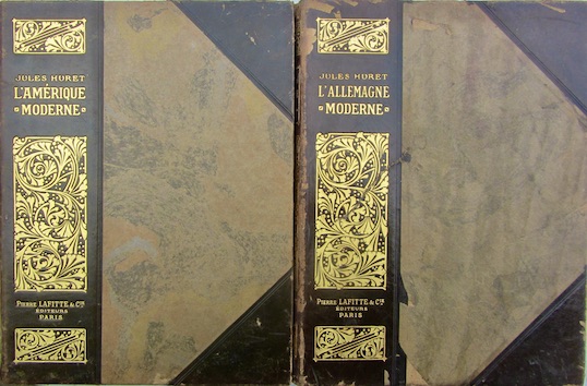 Couverture de L'ALLEMAGNE MODERNE DE JULES HURET 1913 EN 2 VOLUMES