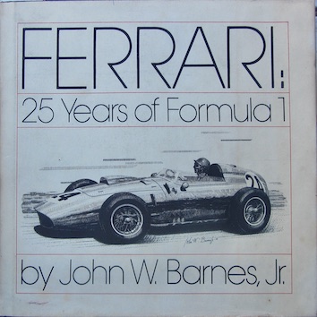 Couverture de FERRARI 25 YAERS OF FORMULA 1 DE J.W.BARNES
