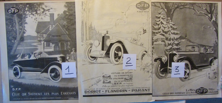 Couverture de DFP COUPURES DE PUBLICITEES D'EPOQUE