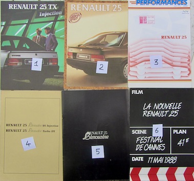 Couverture de RENAULT 25 CATALOGUES
