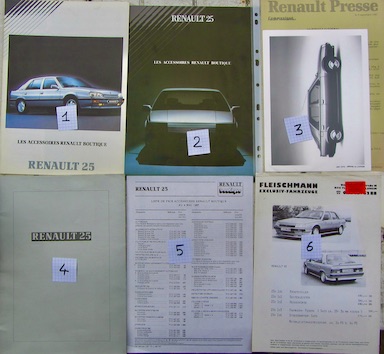 Couverture de RENAULT 25 CATALOGUES