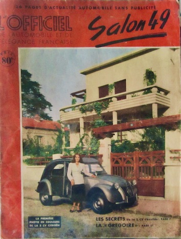 Couverture de CITROEN 2 CV SALON 1949 L'OFFICIEL LA 2CV DEVOILEE