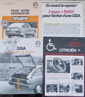 Couverture de CITROEN GS DOCUMENTS