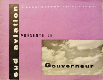 Couverture de SUD AVIATION PRESENTE LE GOUVERNEUR CATALOGUE