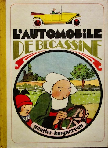 Couverture de L'AUTOMOBILE DE BECASSINE 1927 REEDITION DE 1972