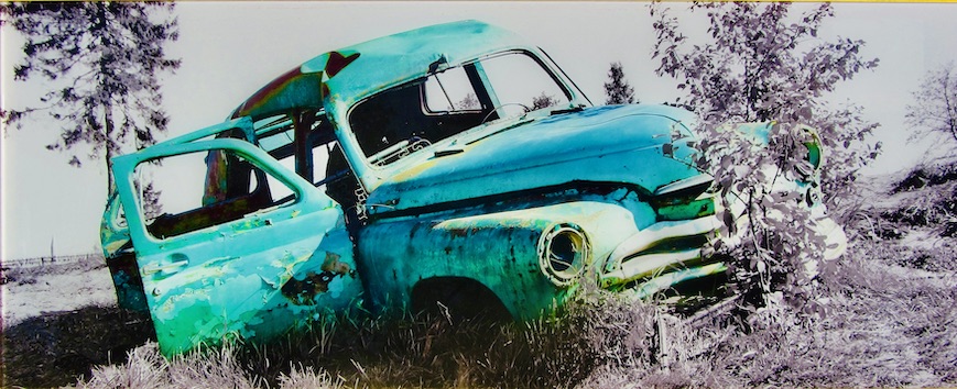 Couverture de PICK UP AMERICAIN CHEVROLET FORD BUICK ? LA PHOTO EST DANS LE VERRE DECO GLASS