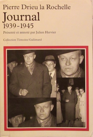 Couverture de PIERRE DRIEU LA ROCHELLE JOURNAL 1939 1945 CHEZ GALLIMARD