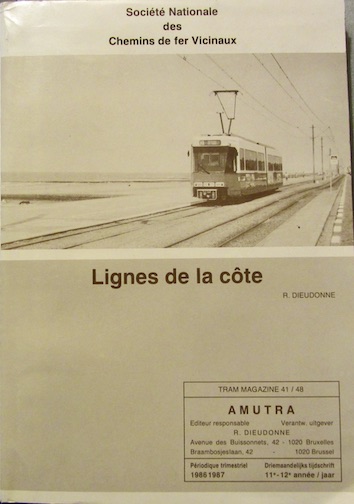 Couverture de BELGIQUE LIGNES DE LA COTE CHEMINS DE FER VICINAUX DE R.DIEUDONNE