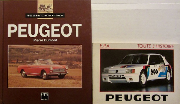 Couverture de PEUGEOT TOUTE L'HISTOIRE DE P.DUMONT