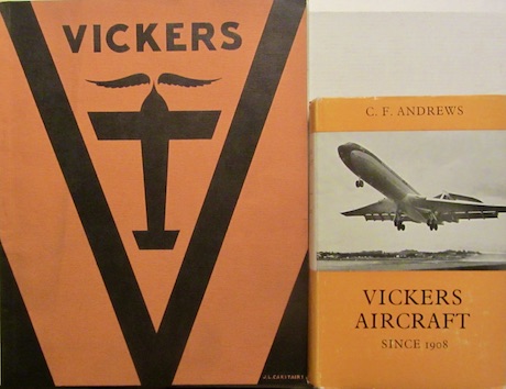Couverture de VICKERS AIRCRAFT SINCE 1908 - 1928 AND AVIATION CATALOGUE EN ANGLAIS
