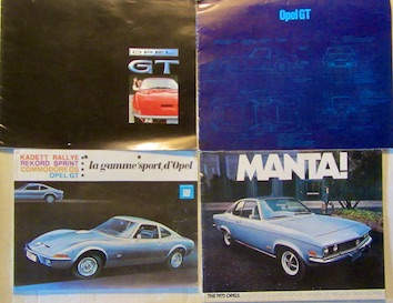 Couverture de OPEL GT   CATALOGUE ET GAMME