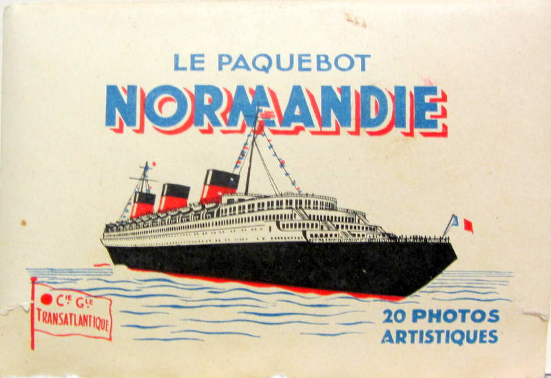 Couverture de LE PAQUEBOT NORMANDIE 20 PHOTOS ARTISTIQUES