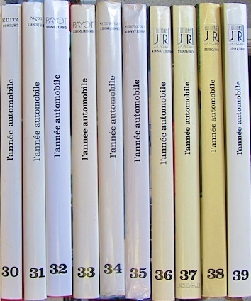 Couverture de L'ANNEE AUTOMOBILE N°30 1982 AU N°39 1991