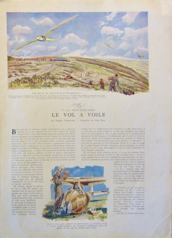 Couverture de LE VOL A VOILE 1943 JOLIS DESSINS DE GEO HAM