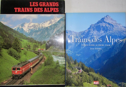 Couverture de LES GRANDS TRAINS DES ALPES - TRAINS DES ALPES FRANCE SUISSE AUTRICHE ITALIE