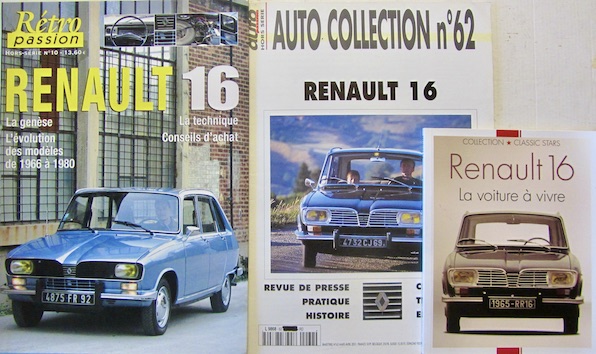 Couverture de RENAULT 16 HS RETRO PASION - HS AUTO COLLECTION -LA VOITURE A VIVRE