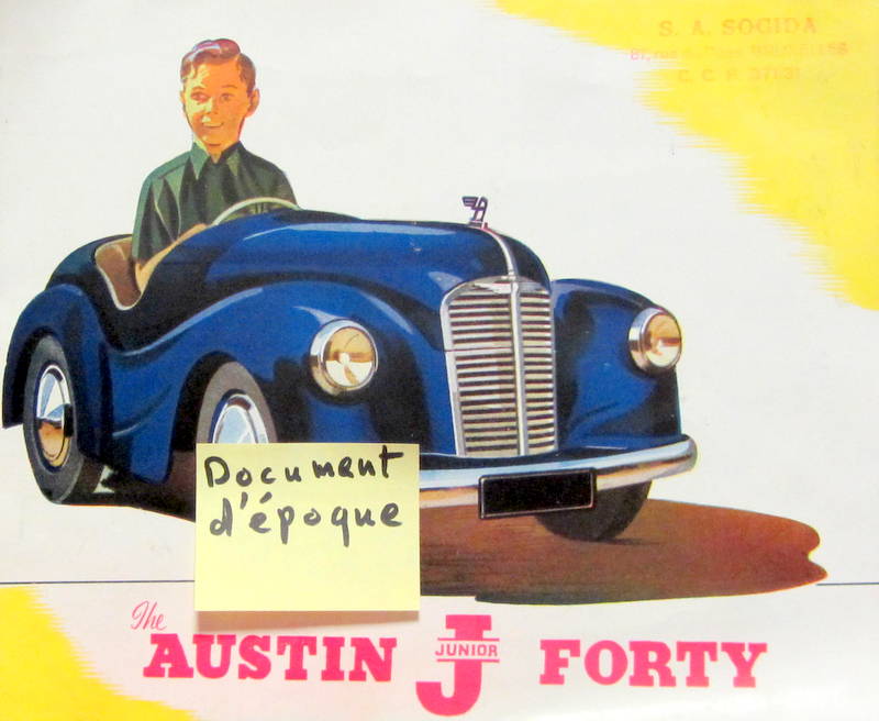 Couverture de AUSTIN J JUNIOR FORTY VOITURE D'ENFANT A PEDALES J40