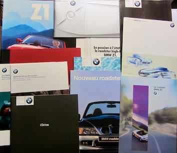 Couverture de BMW Z1 Z3 Z4 Z07 Z8 Z9 DOCUMENTATION