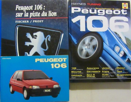 Couverture de PEUGEOT 106 TOUTE L'HISTOIRE AUTOMOBILIA - SUR LA PISTE DU LION - PERSONNALISATION
