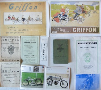 Couverture de MOTO GRIFFON DIVERS DOCUMENTS