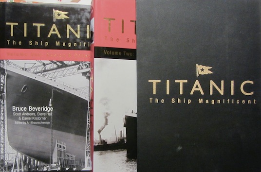 Couverture de TITANIC THE SHIP MAGNIFICENT EN 2 VOLUMES DE B.BEVERIDGE
