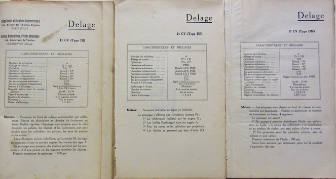 Couverture de DELAGE 11 CV DE ET DD 17 CV DM LIVRET DE GRAISSAGE KERVOLINE