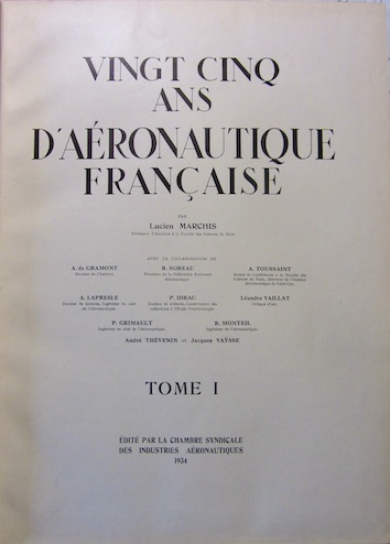 Couverture de 25 ANS D'AERONAUTIQUE FRANCAISE 1907 1932 EDTION DE 1934 EN 2 VOLUMES