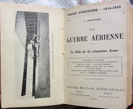 Couverture de 1914_1917 COLLECTION DE 7 TITRES LA PAGE D'HISTOIRE LA GUERRE AERIENNE LE ROLE DE LA CINQUIEME ARME  ETC...DE BERGER LEVRAULT