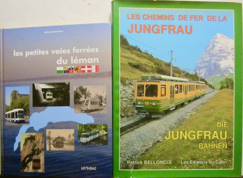 Couverture de LES CHEMINS DE FER DE LA JUNGFRAU DIE JUNGFRAU BAHNEN _ LES PETITES VOIES FERREES DU LEMAN
