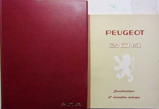 Couverture de PEUGEOT 304 BERLINE DOSSIER DE PRESSE 1969
