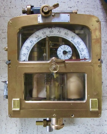 Couverture de INDICATEUR ENREGISTREUR DE VITESSE FLAMAN POUR LOCOMOTIVES A VAPEUR DIT LE MOUCHARD