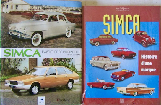 Couverture de SIMCA HISTOIRE D'UNE MARQUE _ AVENTURE DE L'HIRONDELLE DE A.CAHUZAC